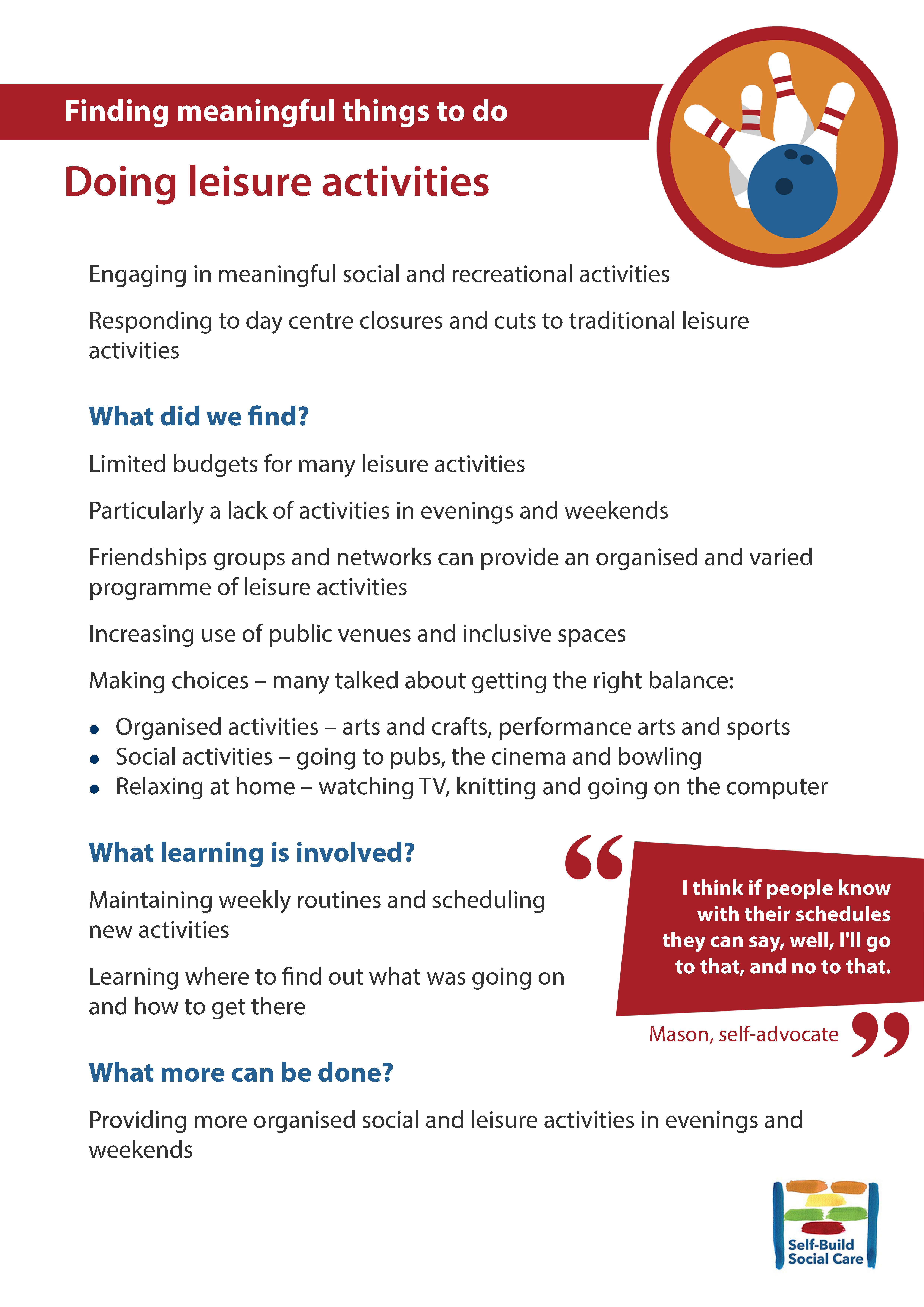Doing leisure activities image
